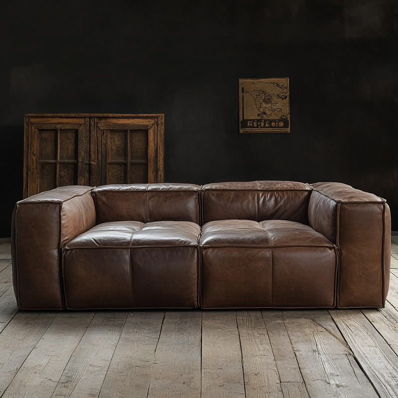 Porter Faux Leather Sofa