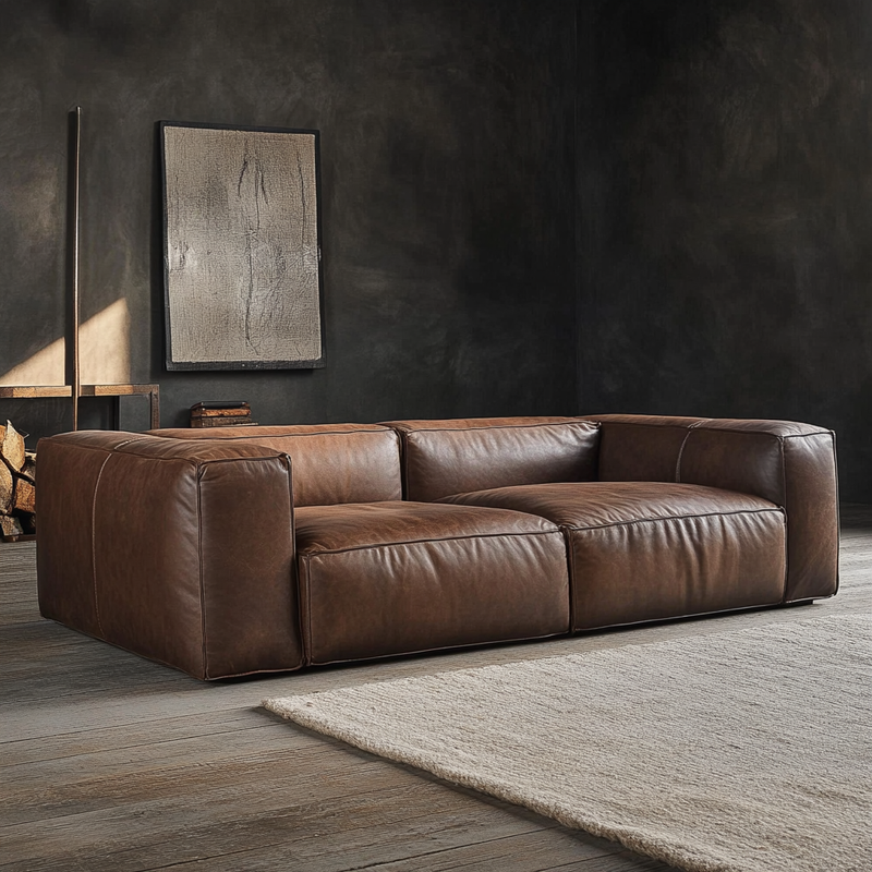 Tuscany Faux Leather Sofa