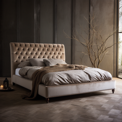 Elara Velvet Bed