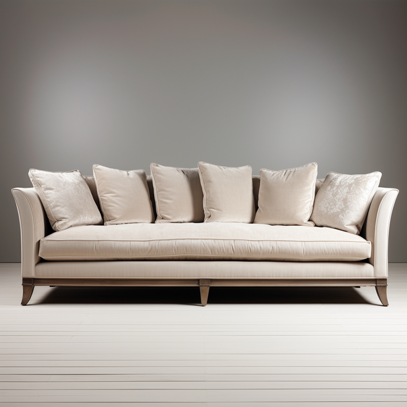 Paradise Velvet Cream Sofa