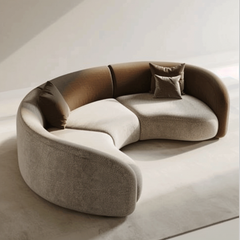 Novo Eli Two Tone Leather Sofa