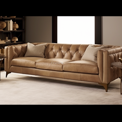 Chesterfield 3 seater Sofa Beige