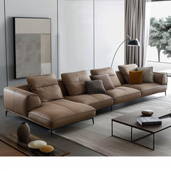 Bretagne Leather Corner Sofa