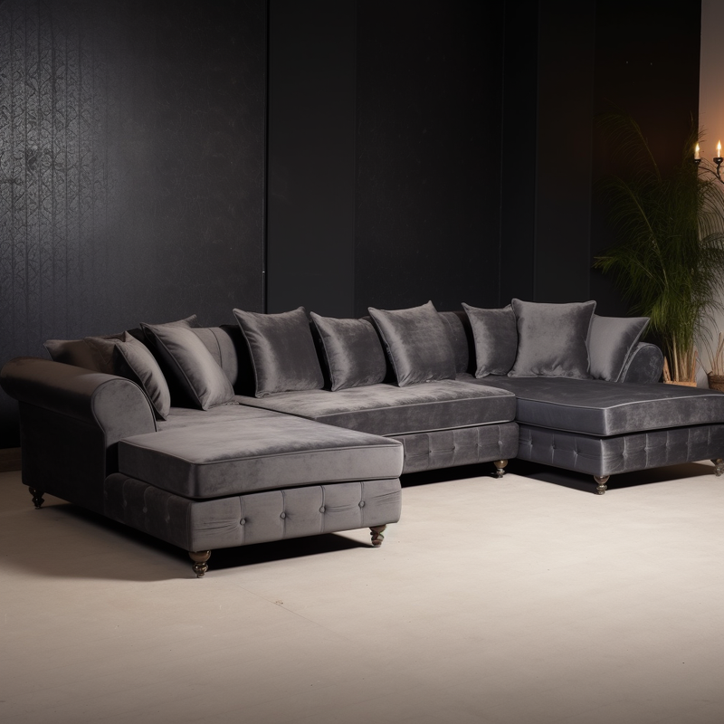 Ladbroke Corner Dark Grey Sofa