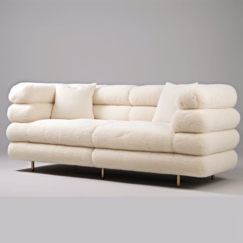 Bouclé Bliss Cream Sofa