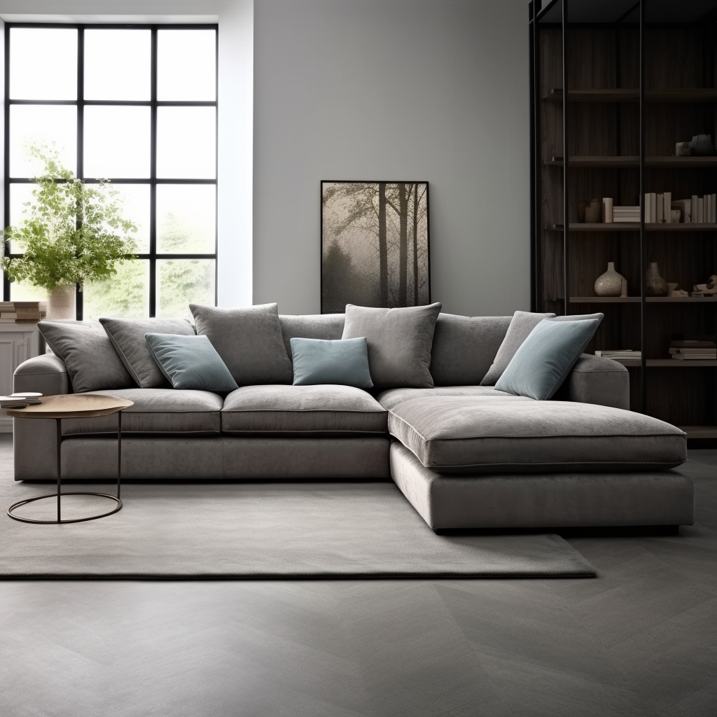 Alma Grey Corner Sofa