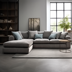 Alma Grey Corner Sofa