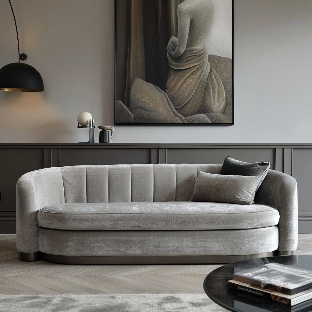 Rora Villy Ida Velvet Sofa
