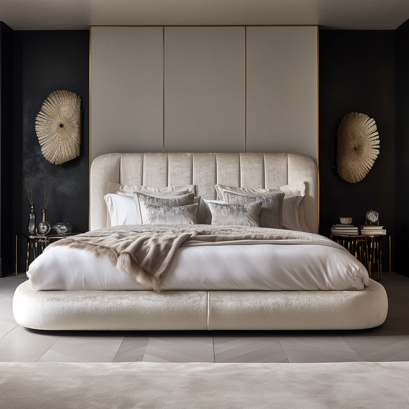 Lotus Velvet Bed