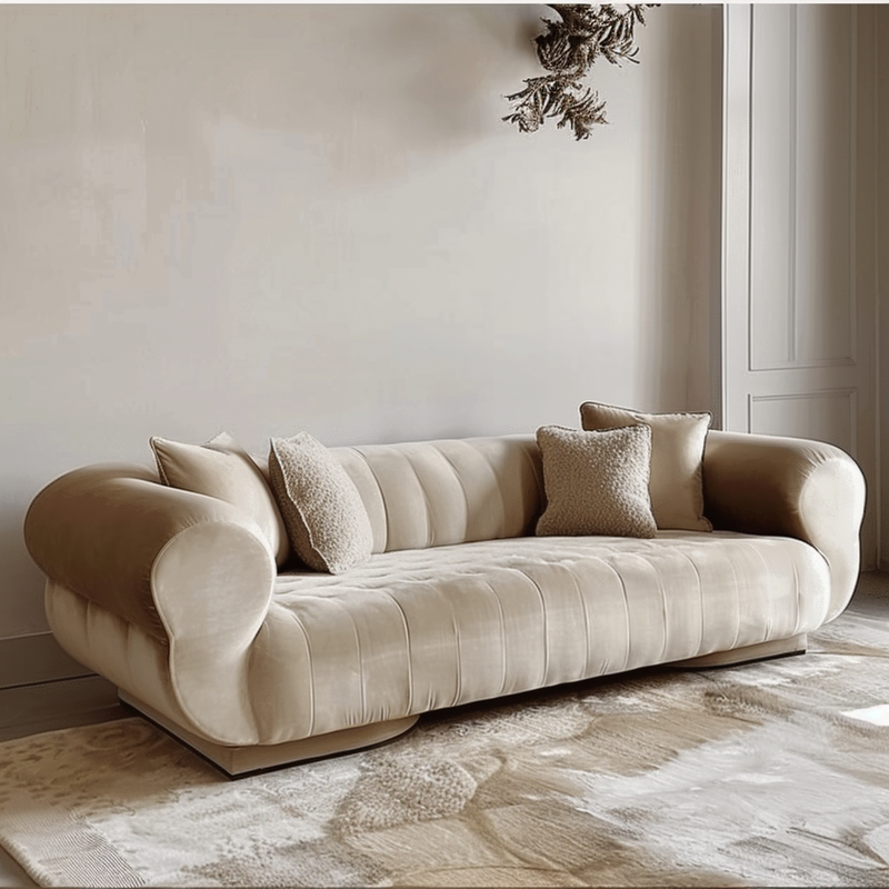 Saffron Velvet Sofa