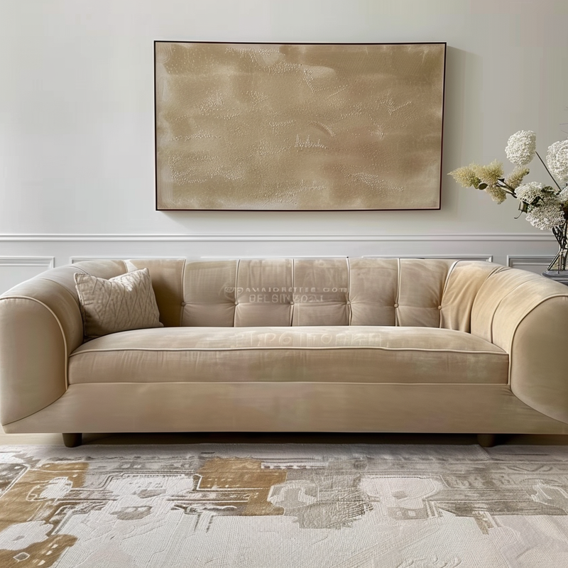 Rora Villy Rai Velvet Sofa