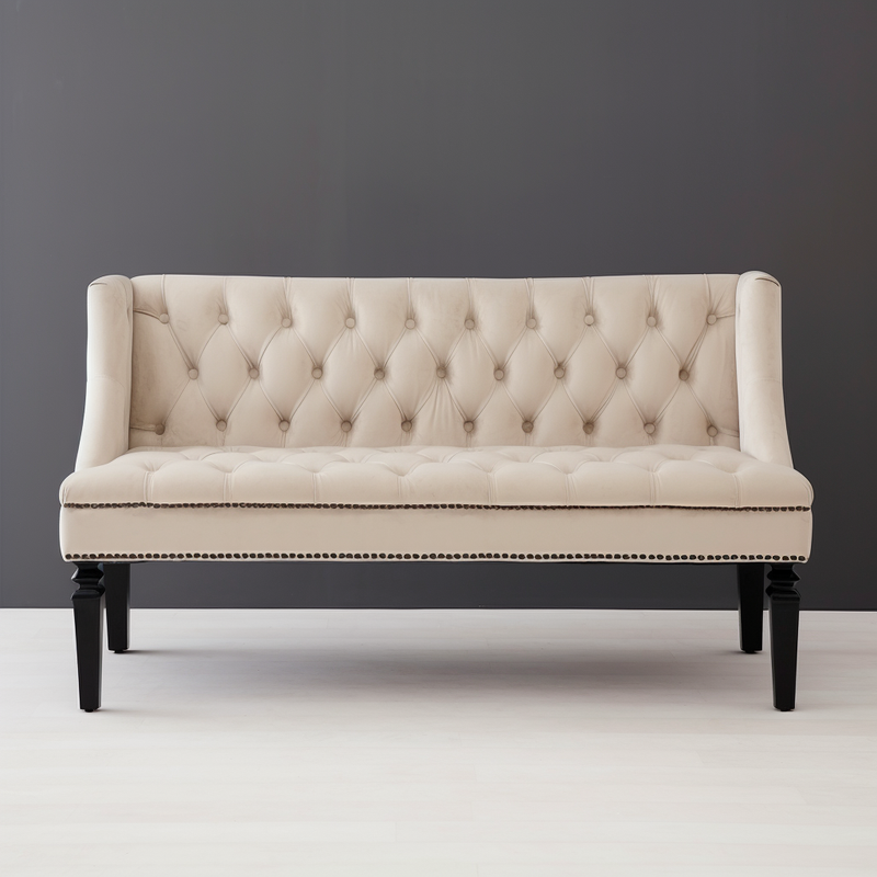 Hyde Park 2 Seater Camel Velvet Sofa