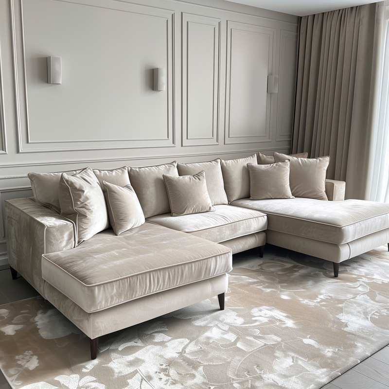 Rora Villy Tug Velvet Sofa