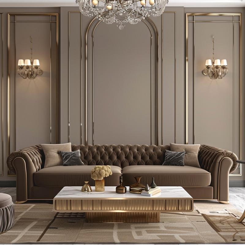 Delphin Velvet Sofa