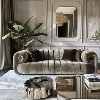 Rora Villy Gal Velvet Sofa