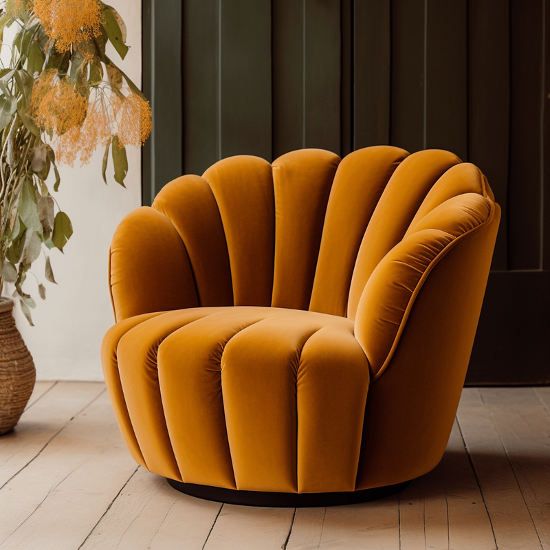 Helsinki Velvet Arm Chair