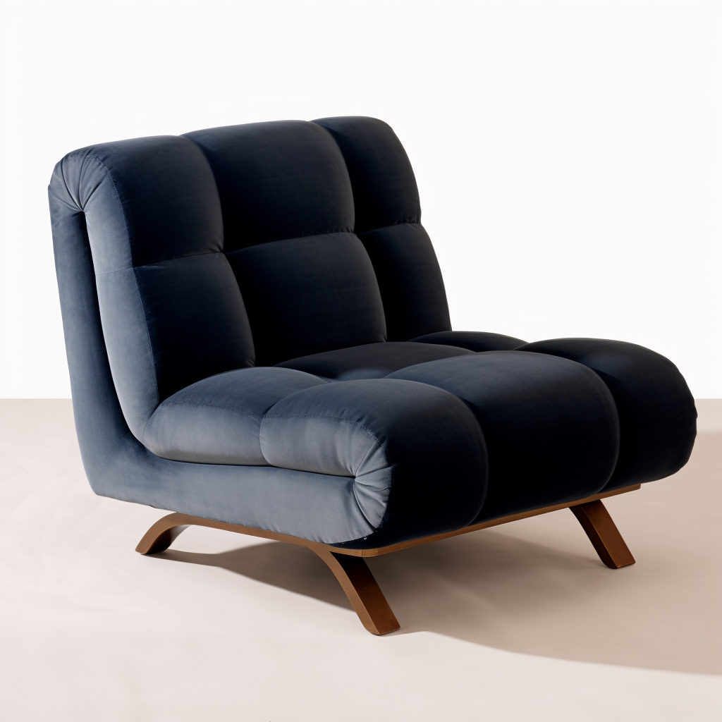 Elmwood Velvet Royal Blue Arm Chair