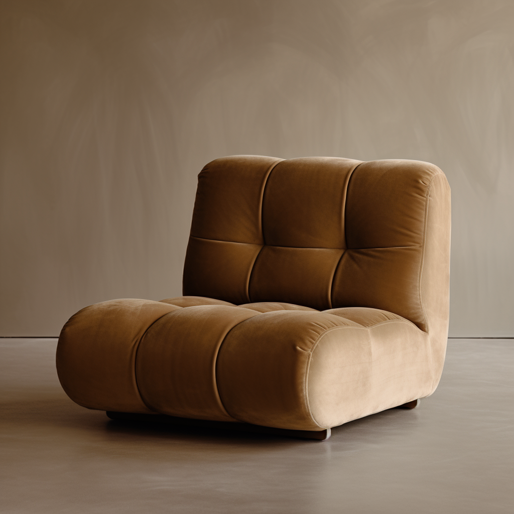 Elmwood Velvet Mustard Arm Chair