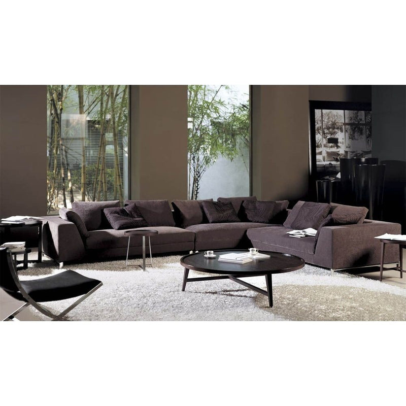 Saffron 6 Seater Chocolate Corner Sofa