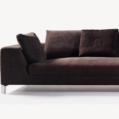 Saffron 6 Seater Chocolate Corner Sofa