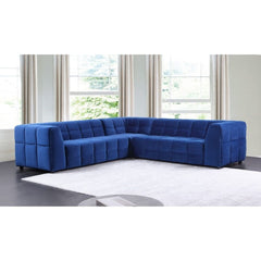 Elm 6 Seater Velvet Corner Sofa