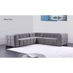 Elm 6 Seater Velvet Corner Sofa