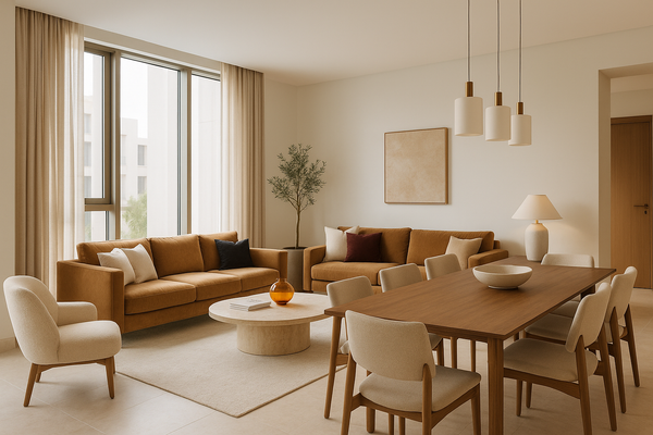 Creating a seamless flow between living and dining areas